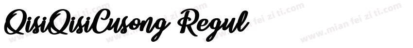 QisiQisiCusong Regul字体转换